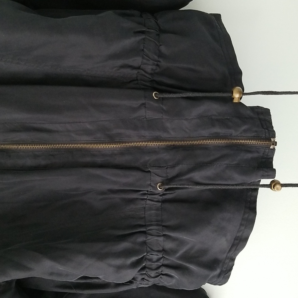Vintage Lavon Silk Windbreaker Jacket Size M Black - Picture 4 of 12